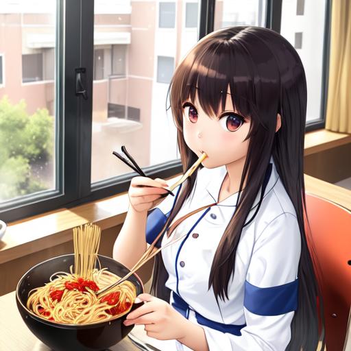 Anime spaghetti girls | Pasta art, Noodle art, Food memes